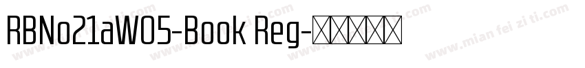 RBNo21aW05-Book Reg字体转换